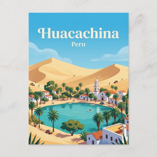 Huacachina Peru Briefkaart (Voorkant)