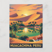  Huacachina Peru Reizen Briefkaart (Voorkant)
