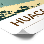 Huacachina Peru Reizen Kunst Vintage Poster (Hoek)