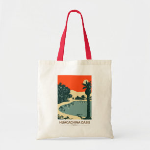 Huacachina Peru Reizen Kunst Vintage Tote Bag