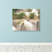 Huai Mae Khamin Waterfall | Thailand Canvas Afdruk (Insitu (Houten vloer))