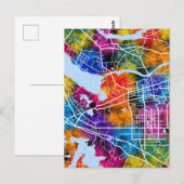 Huainan China Stadsplattegrond Briefkaart (Voorkant / Achterkant)