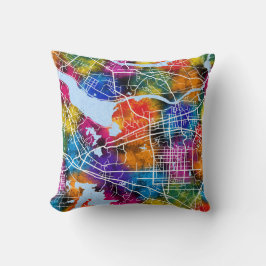 Huainan China Stadsplattegrond Kussen