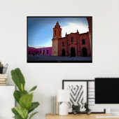 Huajuapan Oaxaca Chatedraal poster (Thuiskantoor)