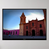 Huajuapan Oaxaca Chatedraal poster (Voorkant)