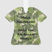 Huakini Bay Hawaiian Hibiscus  Aloha Shirt Ornament (achterkant)