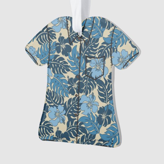 Huakini Bay Hawaiian Hibiscus  Aloha Shirt Ornament (voorkant)