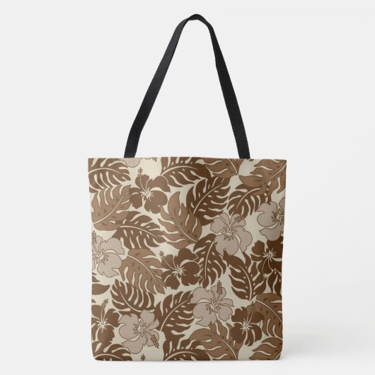 Huakini Bay Hawaiian Hibiscus  Beach Bag Tote Bag (Voorkant)