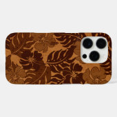 Huakini Bay Hawaiian Hibiscus  Faux Wood  Case-Mate iPhone Case (Achterkant (horizontaal))