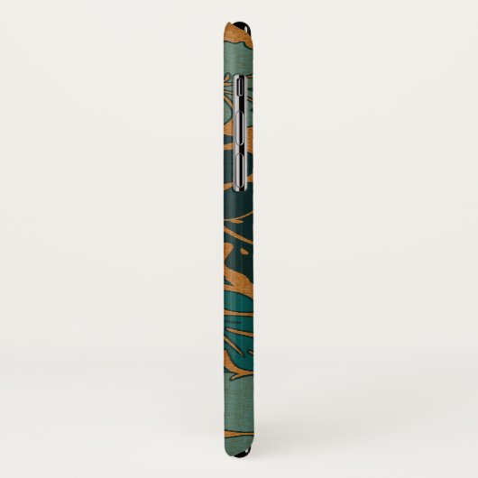 Huakini Bay Hawaiian Hibiscus  Faux Wood Case-Mate iPhone Case (Achterkant/links)