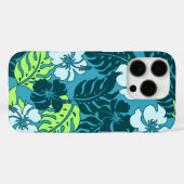 Huakini Bay Hawaiian Hibiscus Floral Blauwgroen Case-Mate iPhone Case (Achterkant (horizontaal))