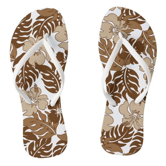 Huakini Bay Hawaiian Hibiscus Floral Teenslippers (Voetbed)