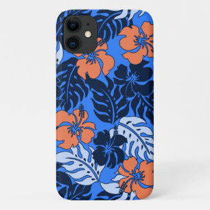 Huakini Bay Hawaiian Hibiscus Ocean Blue Case-Mate iPhone Case