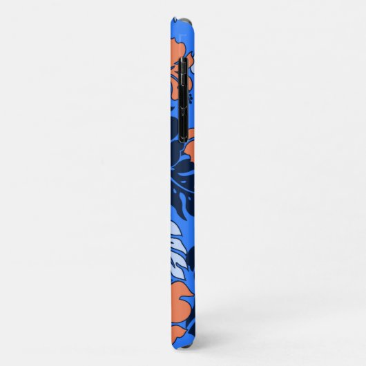 Huakini Bay Hawaiian Hibiscus Ocean Blue Case-Mate iPhone Case (Achterkant/links)