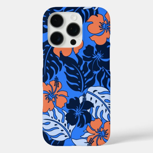 Huakini Bay Hawaiian Hibiscus Royal Blue Case-Mate iPhone Case (Achterkant)