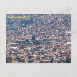 Huamachuco, Perú, Uitzicht van de stad Briefkaart