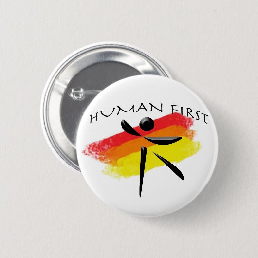 huamn ronde button 5,7 cm (Voorkant /achterkant)