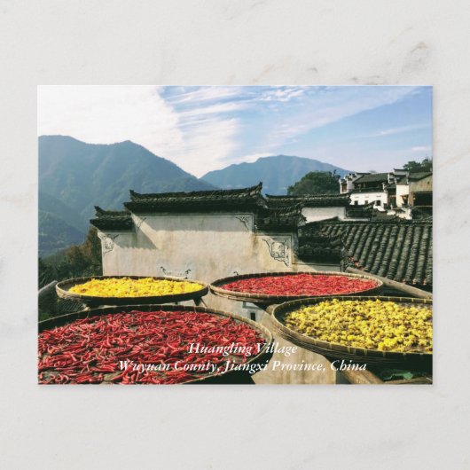 Huangling Village, Wuyuan County, Jiangxi, China Briefkaart (Voorkant)