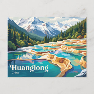 Huanglong Scenic and Historic Interest Area China Briefkaart