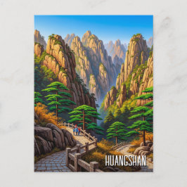 Huangshan Nationaal Park China Briefkaart