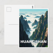 Huangshan Nationaal Park China Briefkaart (Voorkant / Achterkant)