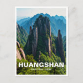 Huangshan Nationaal Park China Reizen Briefkaart (Voorkant)