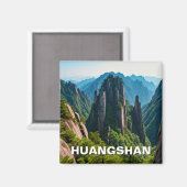 Huangshan Nationaal Park China Reizen Magneet (Voorkant / Achterkant)
