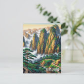 Huangshan National Park China Briefkaart (Staand voorkant)