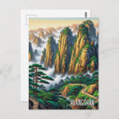 Huangshan National Park China Briefkaart (Voorkant / Achterkant)