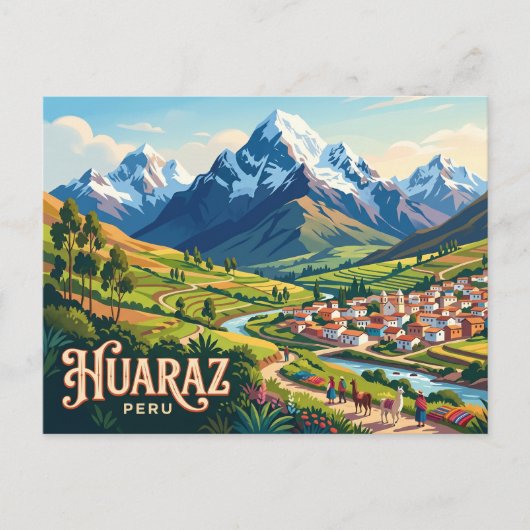 Huaraz Peru Briefkaart (Voorkant)