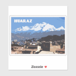 Huaraz Peru: Huascarin Mountain Uitzicht Sticker