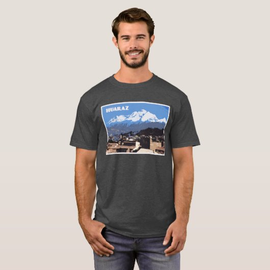 Huaraz Peru: Huascarin Mountain Uitzicht T-shirt (Voorkant volledig)