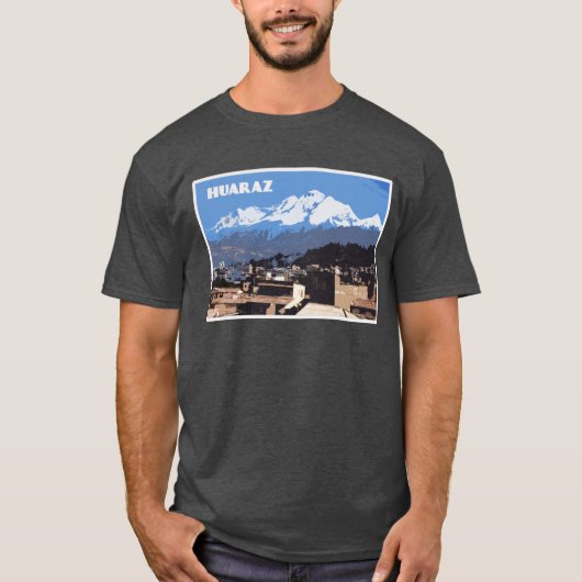 Huaraz Peru: Huascarin Mountain Uitzicht T-shirt (Voorkant)