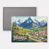 Huaraz Peru Magneet (Voorkant / Achterkant)