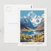 Huascaran Peru Travel Briefkaart (Voorkant / Achterkant)