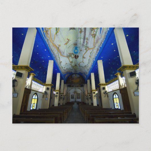 Huatulco kerk 1 briefkaart (Voorkant)
