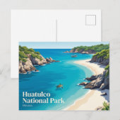 Huatulco Nationaal Park Mexico Briefkaart (Voorkant / Achterkant)