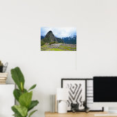 Huayna Picchu-piek bij Machu Picchu, Peru Poster (Thuiskantoor)