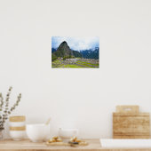 Huayna Picchu-piek bij Machu Picchu, Peru Poster (Keuken)