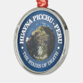 Huayna Picchu (rood) Metalen Ornament (Links)