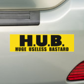 HUB-Bumpersticker Bumpersticker (Op auto)