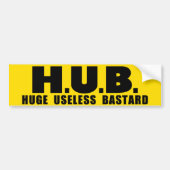 HUB-Bumpersticker Bumpersticker (Voorkant)