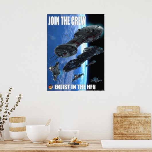 Hub Federation Navy Ad Poster (Keuken)
