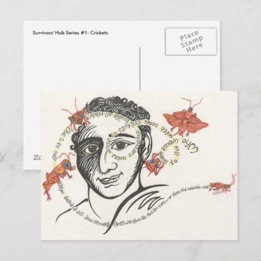 Hub voor overlevenden #1: Cricks Briefkaart (Voorkant / Achterkant)