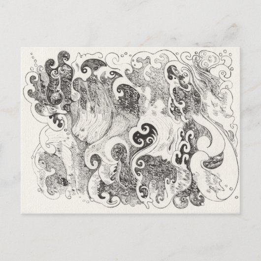 Hub voor overlevenden #3: Door het Zee Briefkaart (Voorkant)