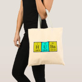 Huba periodieke lijstnaam canvas tas (Voorkant (product))