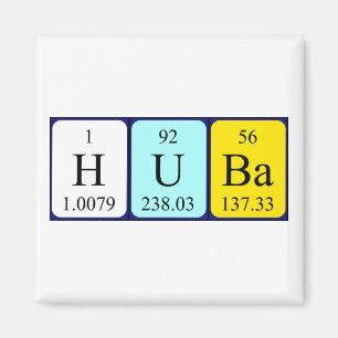 Huba periodieke lijstnaam magnet
