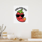 Hubba-hubba-nero Grappige Habanero Pun Poster (Keuken)