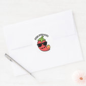Hubba-hubba-nero Grappige Habanero Pun Ronde Sticker (Envelop)
