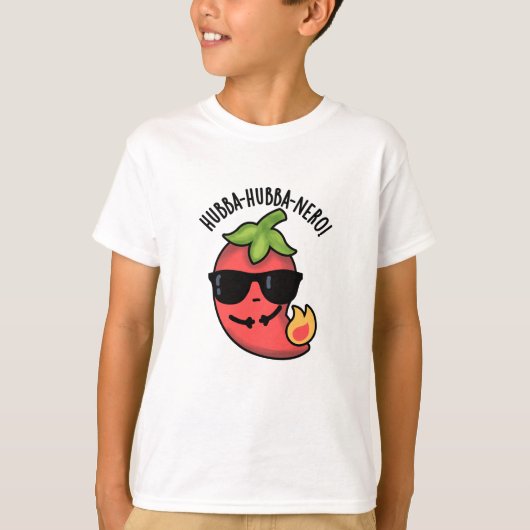 Hubba-hubba-nero Grappige Habanero Pun T-shirt (Voorkant)